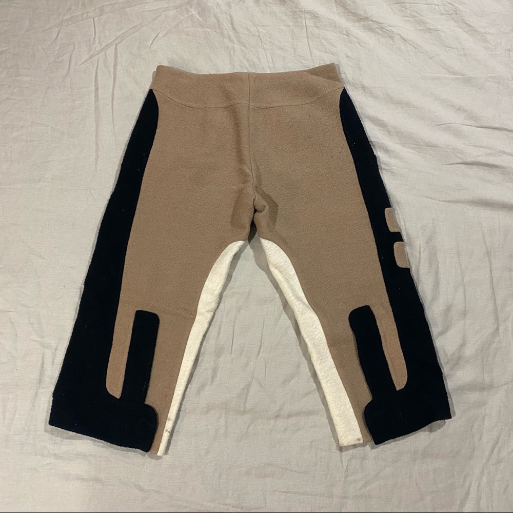 FW14 COLLECTION RUNWAY WOOL COLOR BLOCKED CROPPED TROUSER - Picture 2 of 10